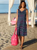 WITT WEIDEN Sommerkleid in marine-magenta-bedruckt