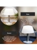 STAR Trading Solar Tischleuchte Solia Table 28 cm in Weiß,Silber