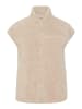 Pieces Gilet in Silver Gray
