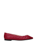 Jimmy Choo Pink Leder Ballerina Flache Schuhe