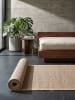 KADIMA DESIGN Teppichläufer Geometrisch flachgewebt pflegeleicht Wohnzimmer Flur in Natur