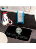 Mr. & Mrs. Panda Duschvorleger Seekuh Happy mit Spruch in Schwarz