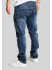 Humy Slim Fit Jeans Stretch Denim 5-Pocket Patchwork A&S in Dunkelblau