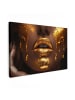 MuchoWow Leinwand bilder Goldenes Gesicht (BxH)
