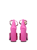 Versace Pink Satin Plateau Pumps