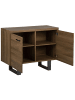 Beliani Sideboard TIMBER in Braun/Grau - (W) 94 x (H) 79 x (L) 42 cm