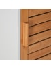 relaxdays Badezimmerschrank in Weiß/ Natur - (B)40 x (H)190 x (T)30 cm