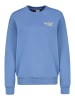 Sublevel Sweatshirt mit Dropped Shoulder Print Schriftzug in Blau