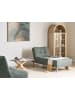 Beliani Chaiselongue ALSTEN in Grün/Braun - (W) 75 x (H) 80 x (L) 161 cm symmetrisch