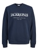 JACK & JONES Junior Casual Sweatshirt Rundhals JJDEVIN in navy blazer