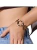 Steel_Art Gliederarmband Damen Eleonora silberfarben poliert in goldfarben