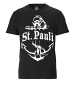 Logoshirt T-Shirt ST. PAULI in schwarz