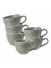Seltmann Weiden 6er Set Kaffeetassen Beat Color Glaze in 0,26 l in Perlgrau