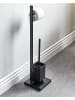 Beliani Toilettenbürste ULAPES in Schwarz - (W) 18 x (H) 70 x (L) 18 cm