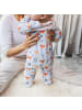 TupTam Baby Schlafsack mit Beinen und Ärmel ganzjährig in grau/orange
