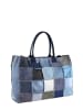 collezione alessandro Schultertasche " Patchwork " in blau