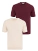 Felix Hardy T-Shirt in Beige-Bordeaux
