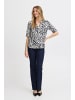 Fransa T-shirt FRFLORA Regular fit in Black Birch AOP AO24 02C