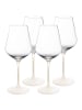 Villeroy & Boch 4er Set Rotweingläser Manufacture Rock 470 ml weiß-transparent in weiß-transparent