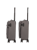 D&N Travel Line 9704 4 Rollen Kabinentrolley S 55 cm mit Dehnfalte grey