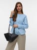 Vero Moda Popelin Hemd in Cashmere Blue