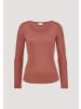 Hessnatur Softrib Longsleeve in pfirsichrot