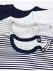 TupTam Jungen Baby Body Langarm 5er Pack in grau/weiß