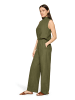 CARTOON Jumpsuit mit hohem Kragen in Burnt Olive