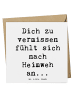 Mr. & Mrs. Panda Geschenkkarte Spruch Heimweh Sehnsucht mit Spruch in Weiß
