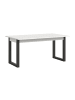 xonox.home Ausziehbarer Esstisch (B/H/T): 150-190x76x90 in weiß und grau