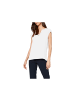 comma Rundhals T-Shirt für Damen in offwhite