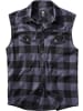 Brandit Hemd "Check Shirt Sleeveless" in Schwarz