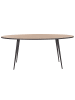 Beliani Esszimmertisch OTTAWA in Braun/Schwarz - (W) 90 x (H) 76 x (L) 180 cm