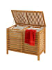 relaxdays Wäschesammler in Natur - (B)89 x (H)67,5 x (T)46,5 cm