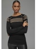 Bruno Banani Strickpullover in schwarz-camel
