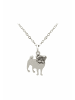 Gemshine Halskette mit Anhänger Mops Hund in silver coloured