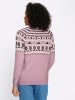 Sieh an! Norwegerpullover in mauve-ecru-gemustert