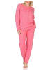 NORMANN Langarm Schlafanzug Pyjama Minimalprint - 86994 in beere