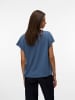 Vero Moda Trendiges Sommer Shirt mit Spitze Rundhals in Blau-2
