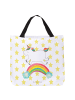 Mr. & Mrs. Panda Strandtasche Einhorn Regenbogen ohne Spruch in Weiß