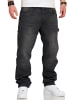 SOUL STAR Jeans - S2CHEB Lange Hose Carpenter Bermuda Regular-Fit Workwear in Black