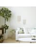 relaxdays 2-tlg. Makramee Wandbehang Set in Creme