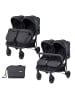 Lorelli Geschwisterkinderwagen Duo in schwarz