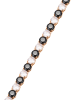 gaya Women Bracelet in Rose Gold Black