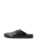 Bianco Mules in BlackCroco