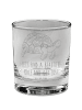 Mr. & Mrs. Panda Whisky Glas Schildkröte MHerzieren mit Spruch in Transparent