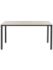 Beliani Esszimmertisch HOCKLEY in Braun/Schwarz - (W) 90 x (H) 76 x (L) 150 cm
