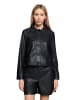 BETTY & CO Lederjacke langarm in Schwarz