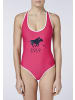 Polo Sylt Badeanzug im Label-Design in Pink