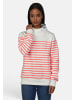 Salzhaut Hoodie VASEN in Fiery Coral - Offwhite